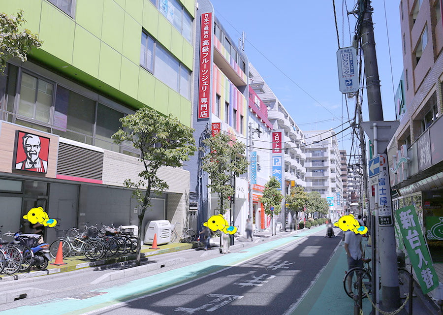 駅からの道のり その７