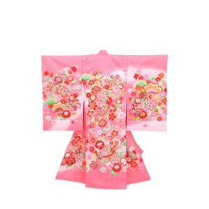 お宮参り掛着_女桃
